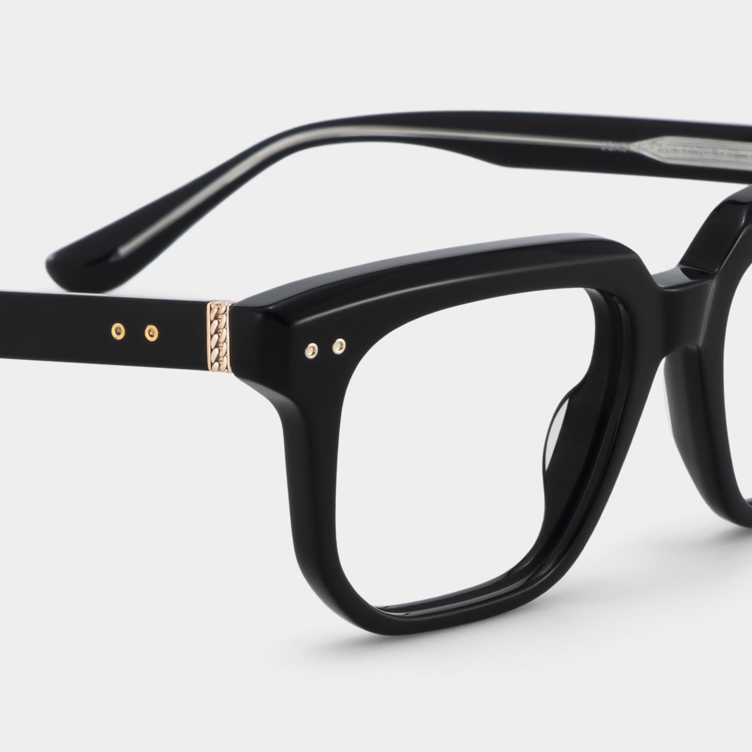 Michael Square Black Transparent Glasses for Men | ZEELOOL5