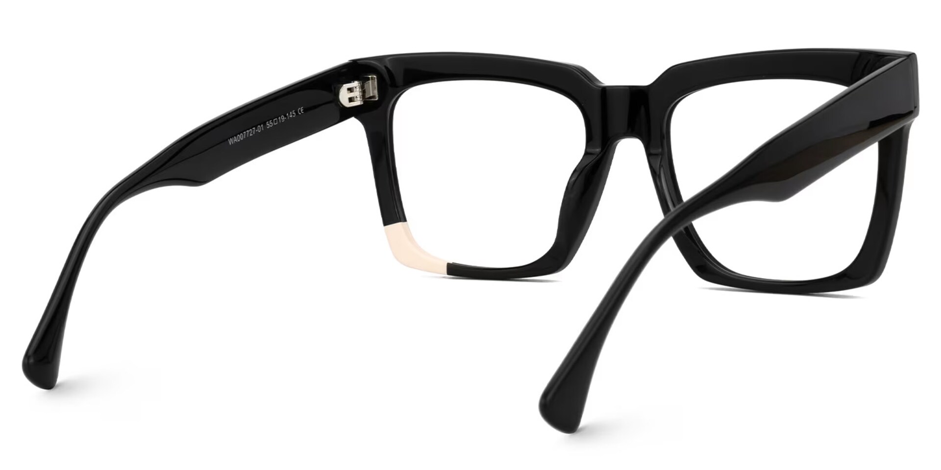 Barrios Square Black Glasses | Zeelool Glasses4