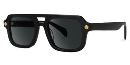 Ismail Black Aviator Sunglasses1