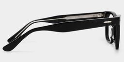 Robert Rectangle Black Glasses4