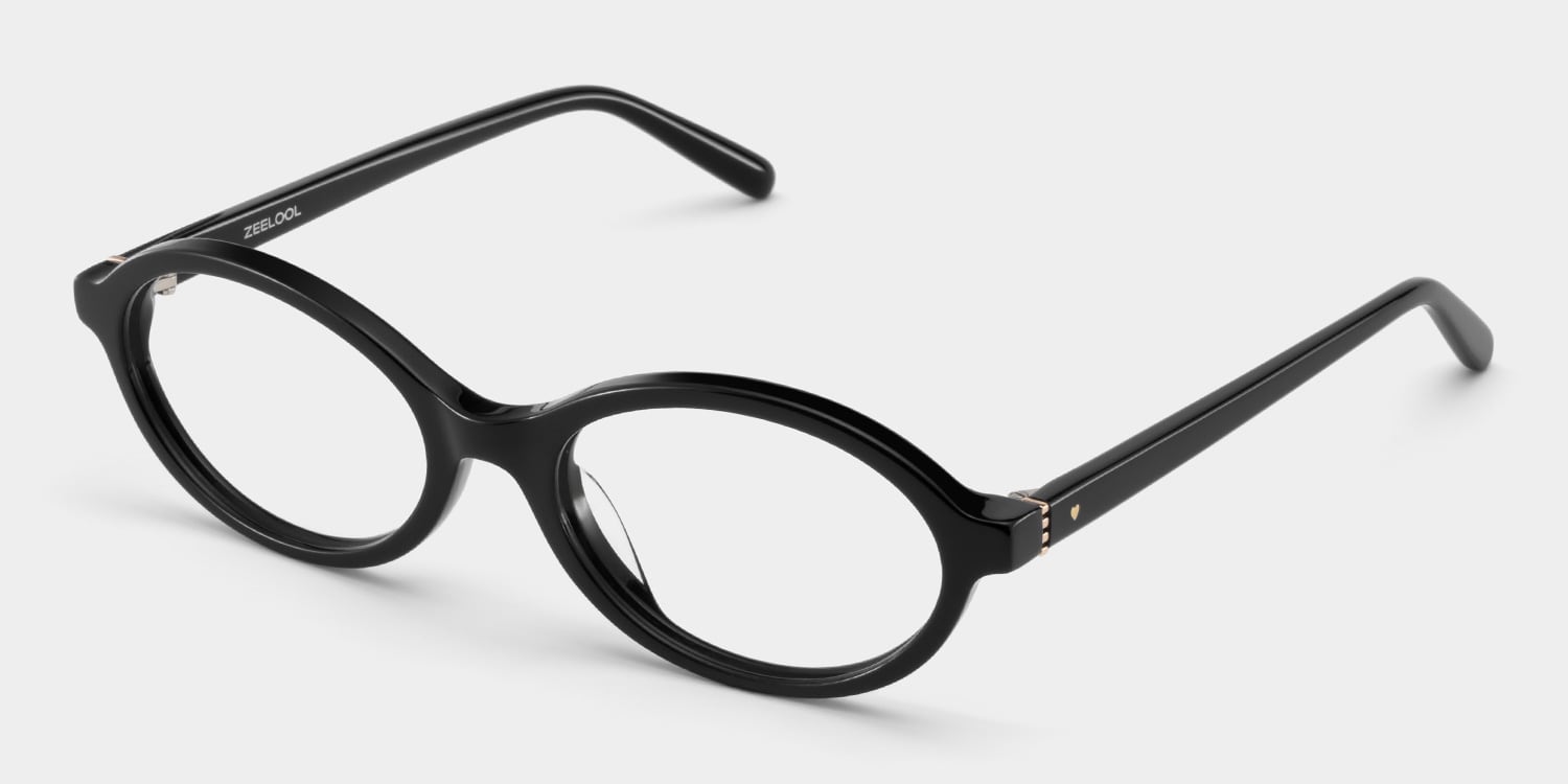 Everly Oval Black Glasses5