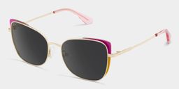 Tessa Cat-Eye Pink Gold Glasses2