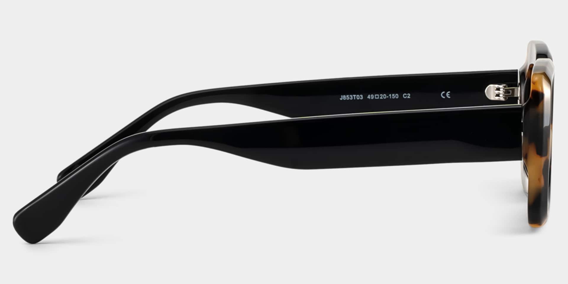 Eira Rectangle Tortoise Polarized Sunglasses3