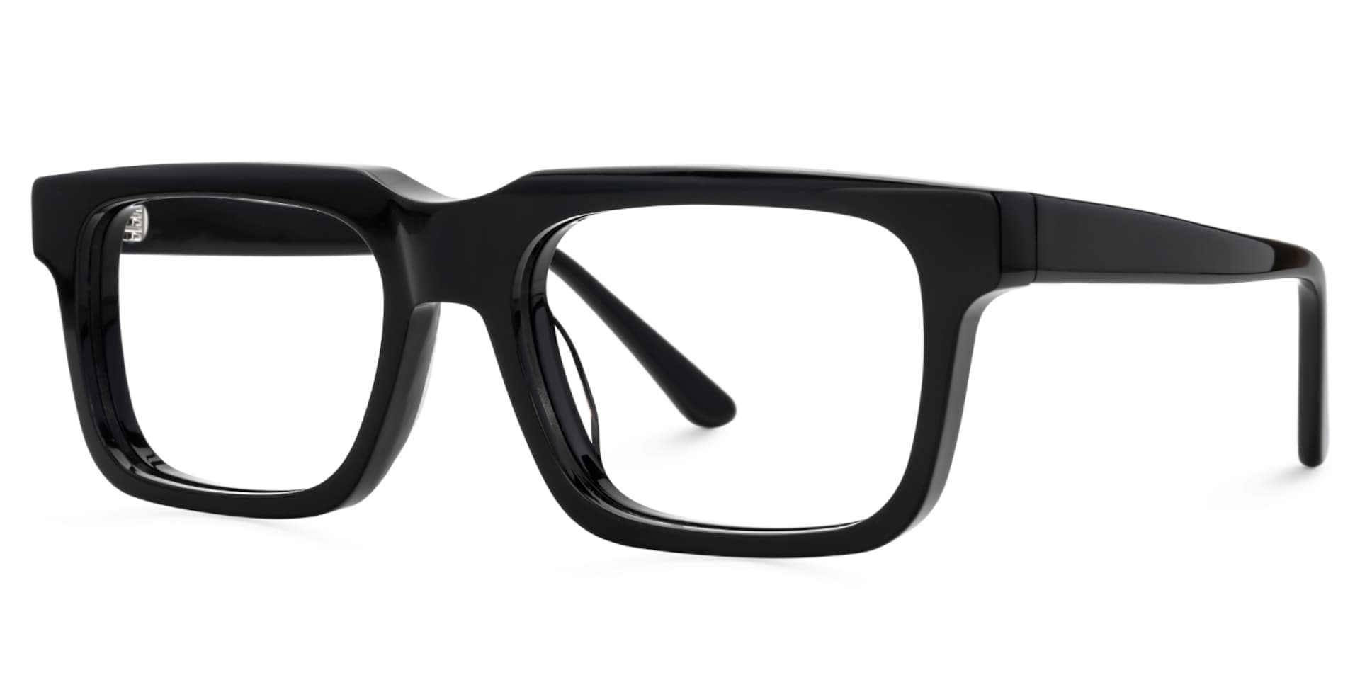 Larsen Black Rectangle Glasses Frames For Men | Zeelool2