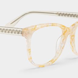Julia Yellow Rectangle Glasses4