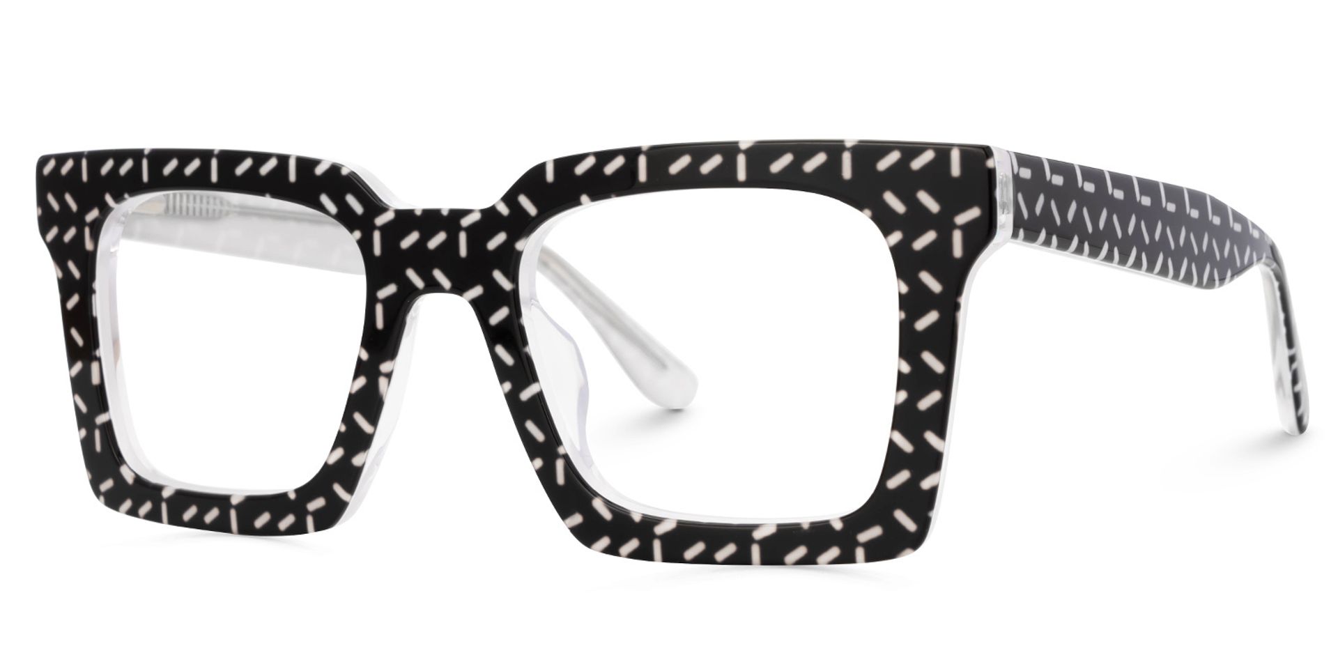 Kevin Two-Tone Square Eyeglasses and Glasses Frames1