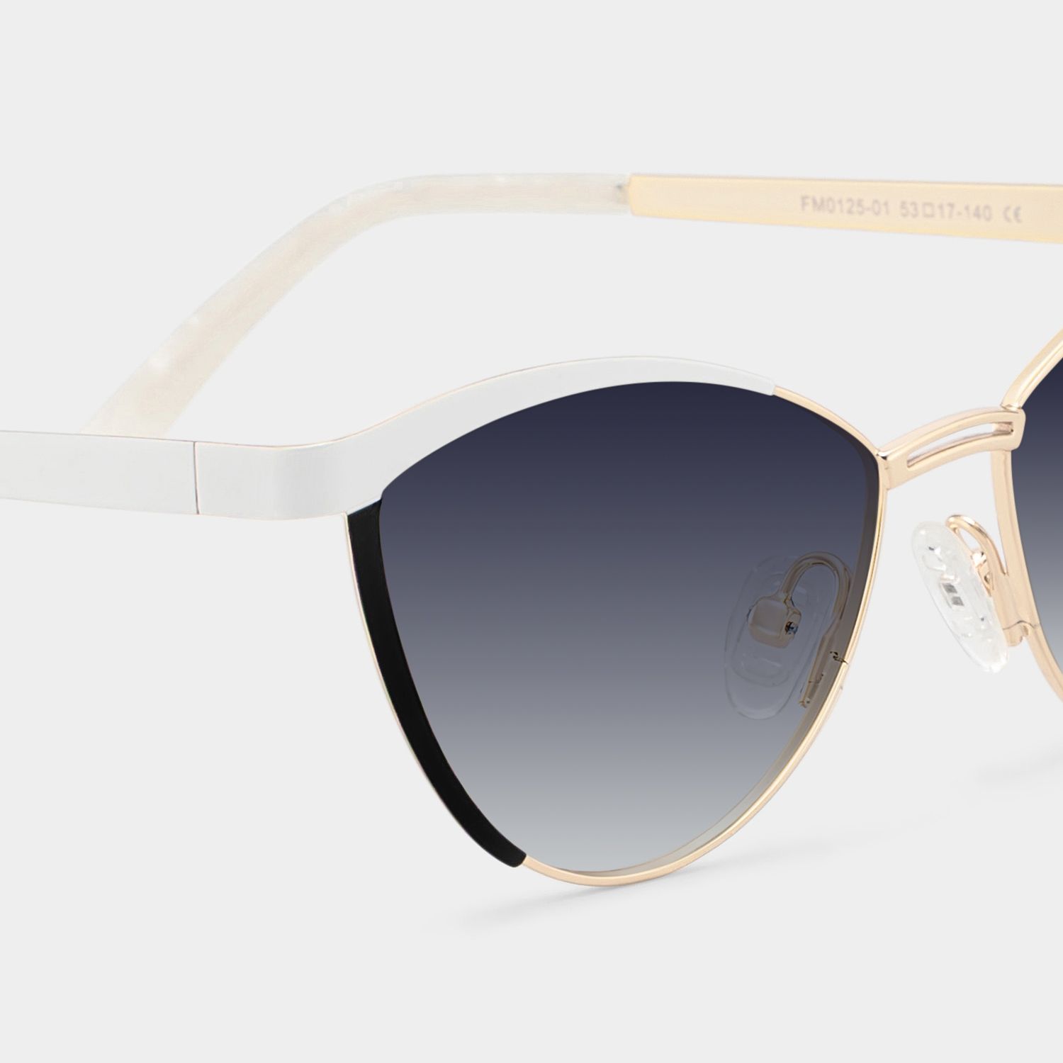 Sydney Cat Eye White Sunglasses | Zeelool Glasses4