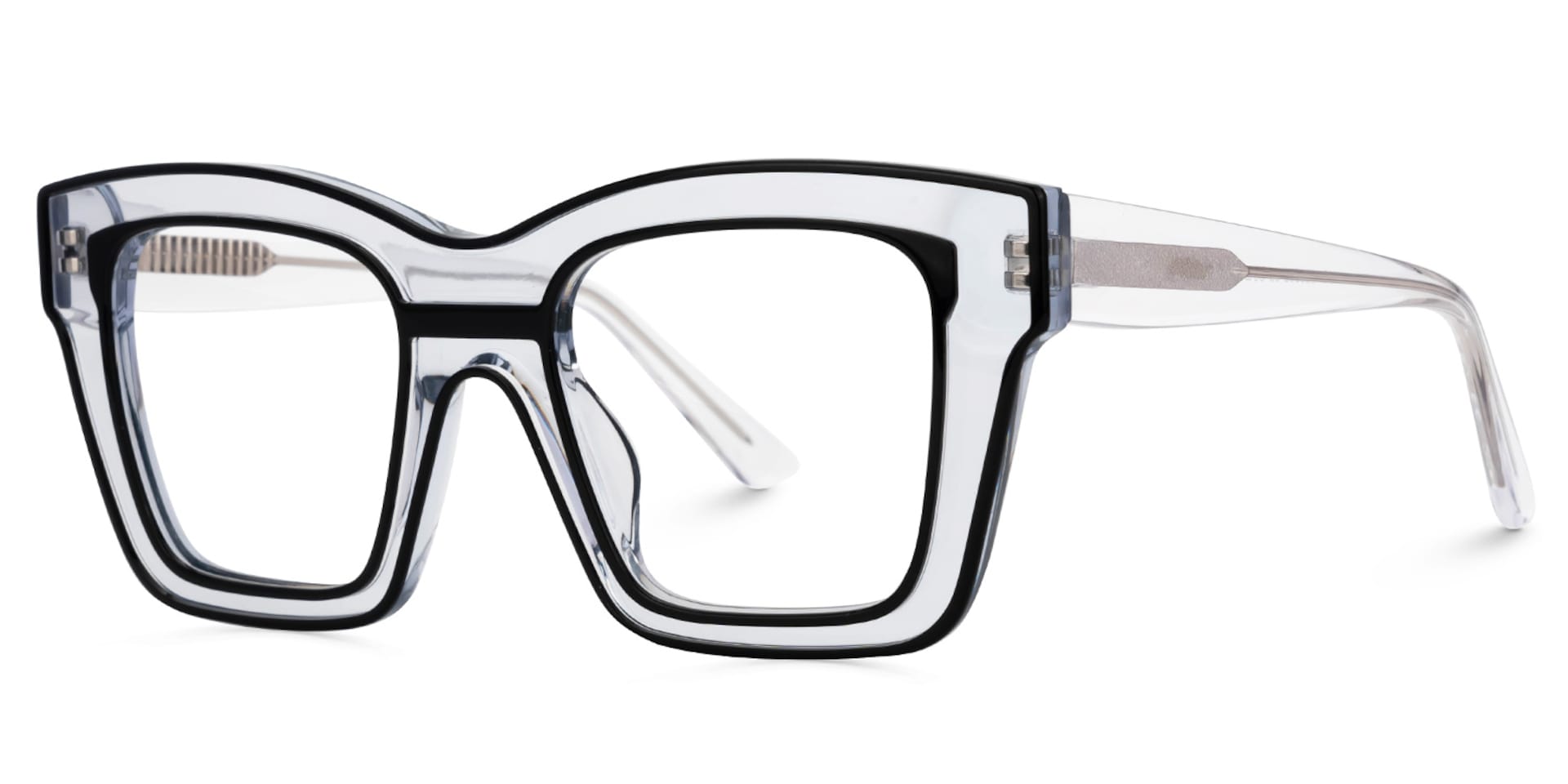 Legette Designer Eyeglasses in Square Black Frame1
