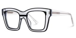 Legette Black Square Glasses1