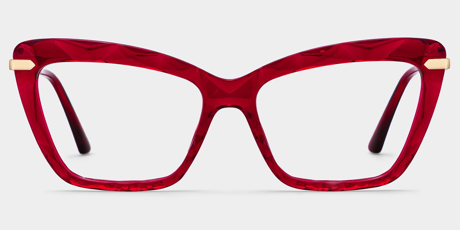 Juliet Cateye Red Eyeglasses and Glasses Frames0
