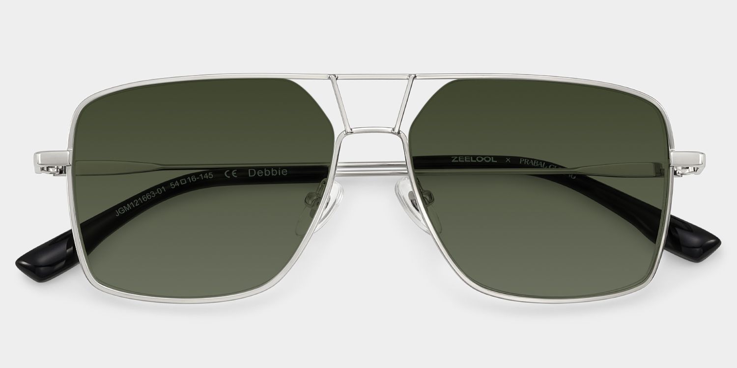 Debbie Silver Metal Aviator Sunglasses | ZEELOOL x Prabal Gurung