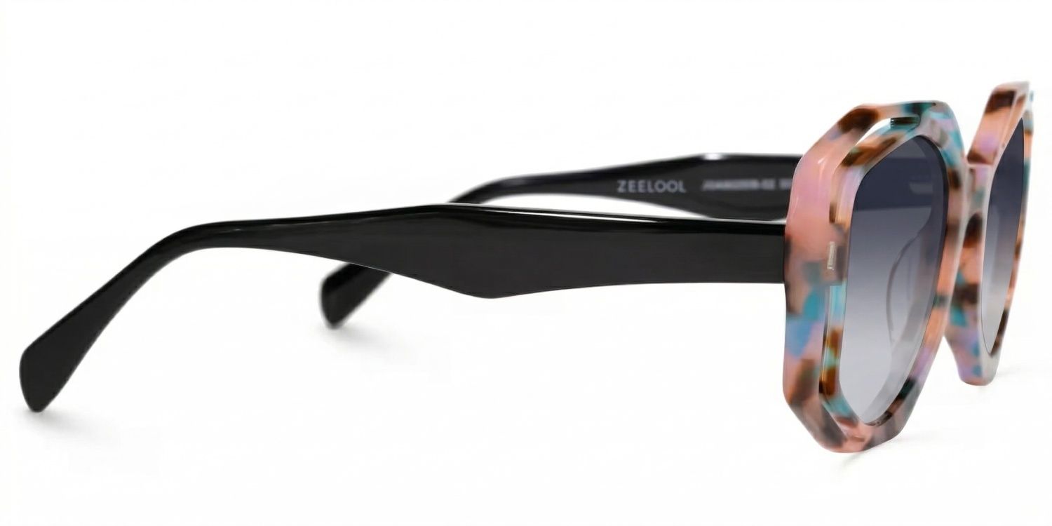 Bobbie Geometric Pink-Tortoise Eyeglasses & Frames2