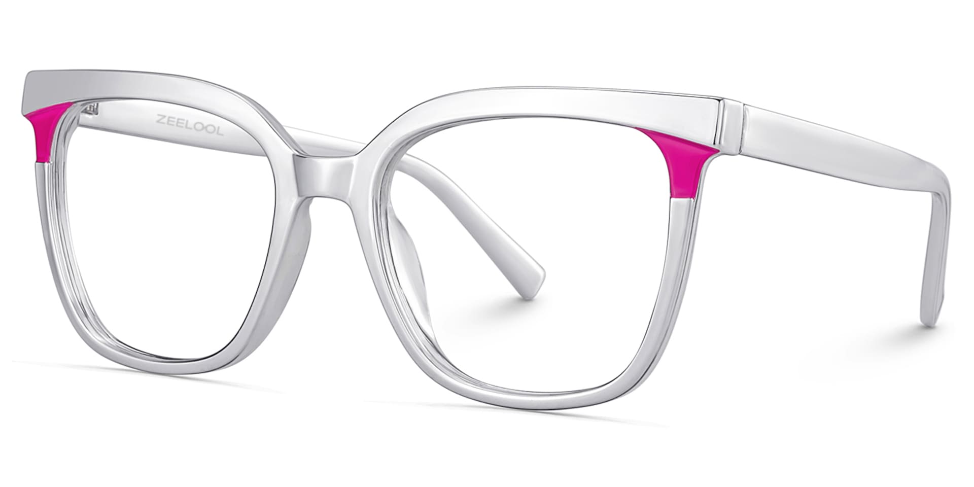Dazzler silver square frame glasses Online | ZEELOOL3