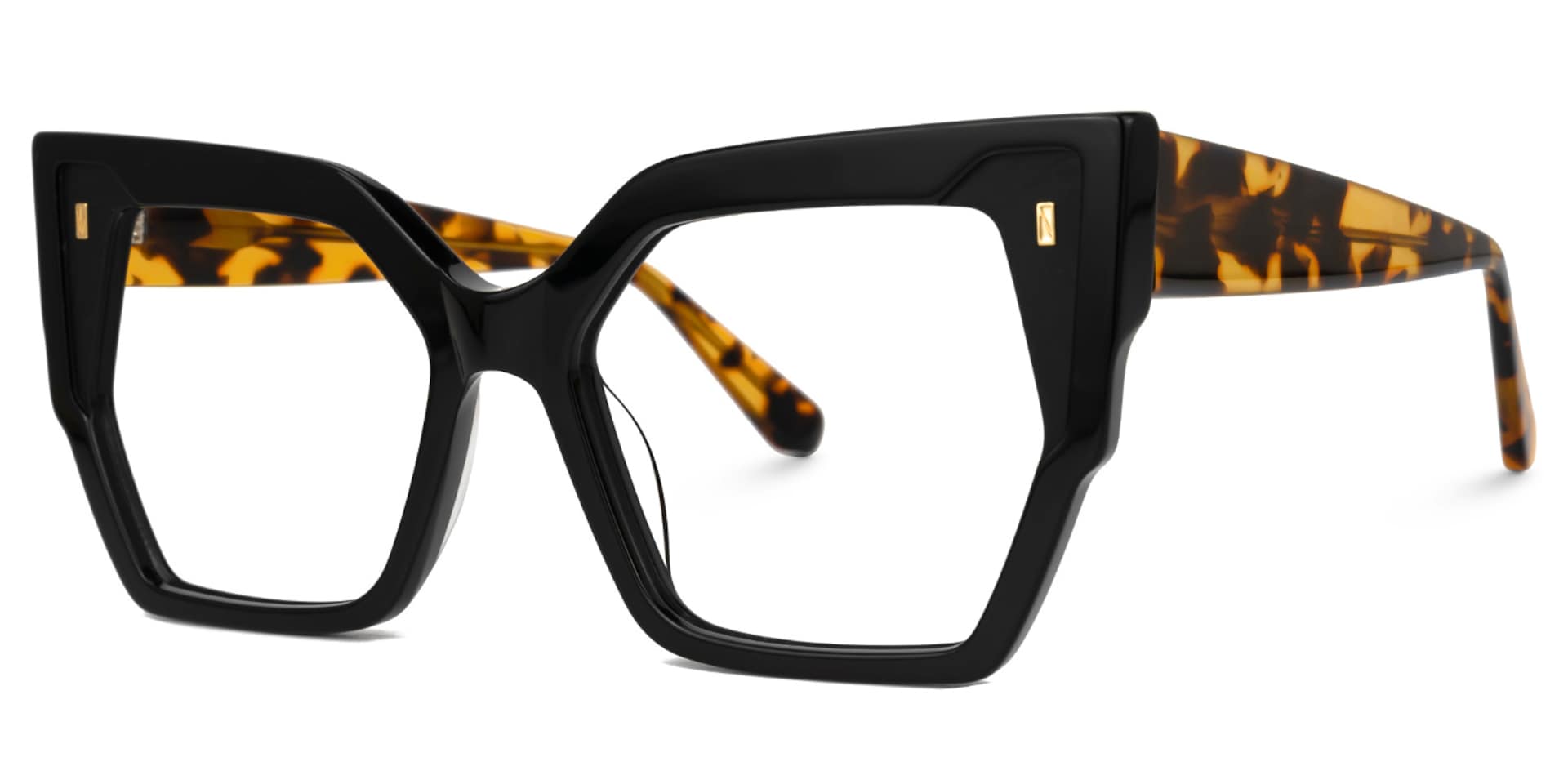 Tefonie Geometric Black Glasses1
