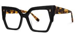 Tefonie Geometric Black Glasses1