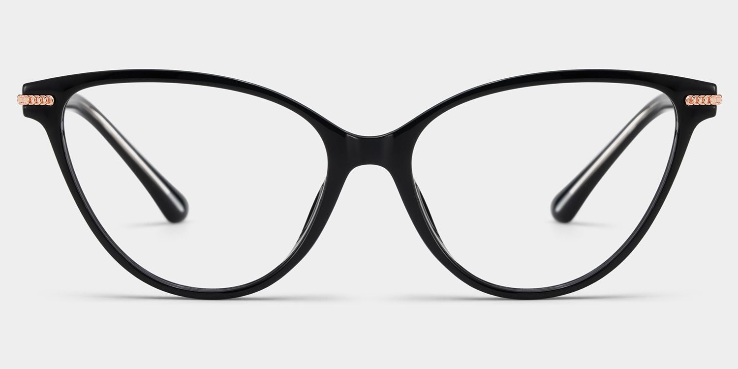 Jagger Black Frame Glasses with Cat eye Frame Online | ZEELOOL1