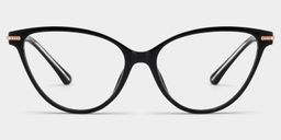 Jagger Cat-Eye Black Glasses1