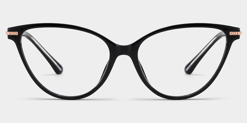 Jagger Cat-Eye Black Glasses