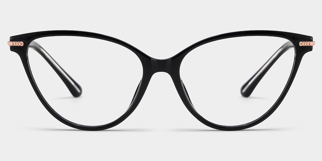 Jagger Cat-Eye Black Glasses