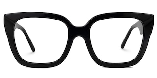 Rainna Square Black Glasses1