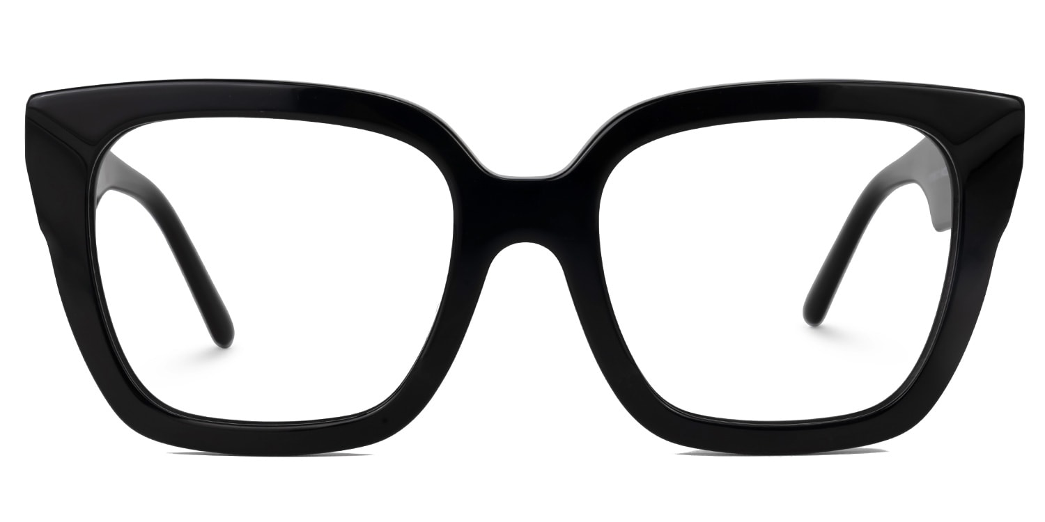 Rainna Square Black Glasses1