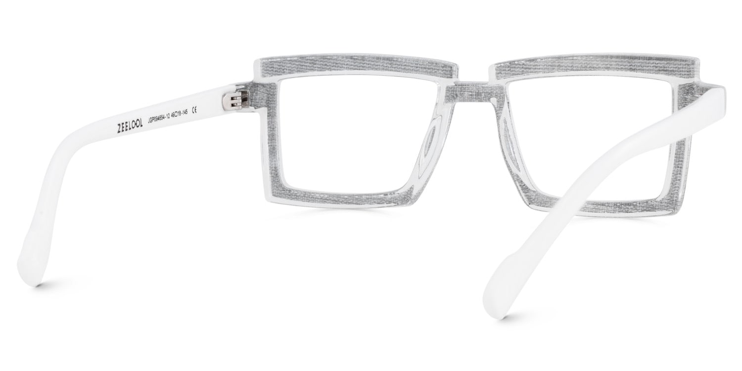 Zephyr Rectangle Black Glasses5
