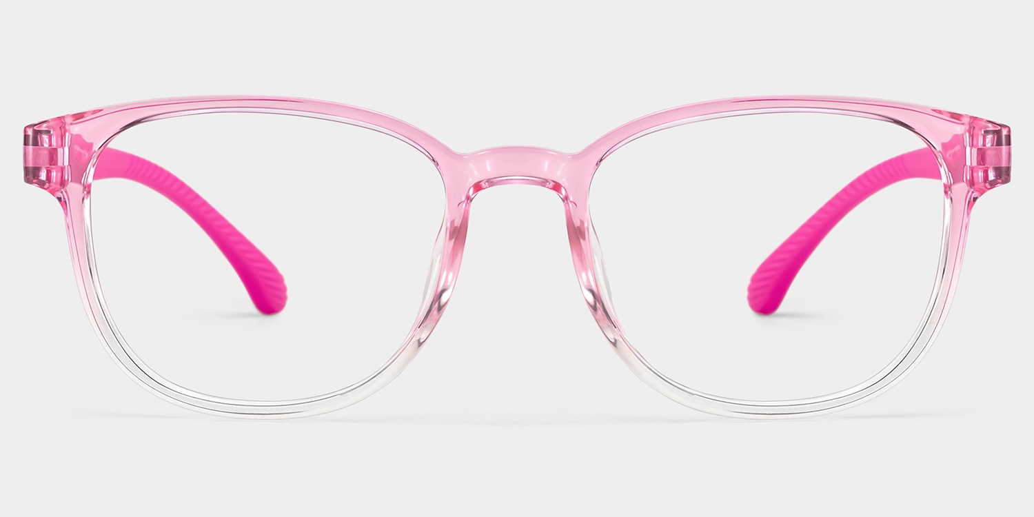 Dale Round Pink Frame Eyeglasses for Pre-tweens1