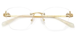 Jaxon Rectangle Gold Glasses1