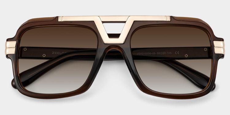 Croswell Aviator Brown Glasses