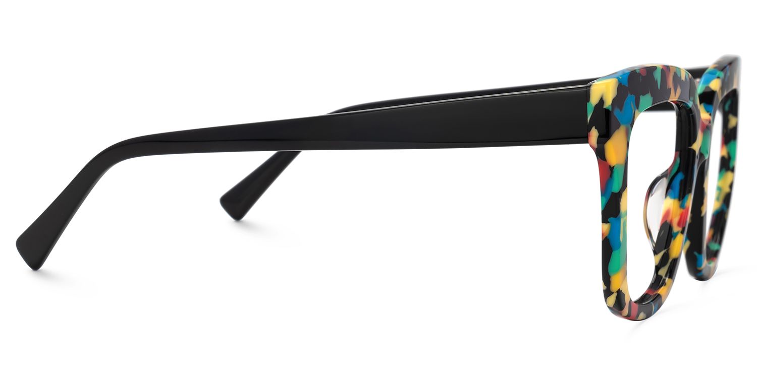 Square Speckled Glasses - Nina Acetate Frame Glasses3