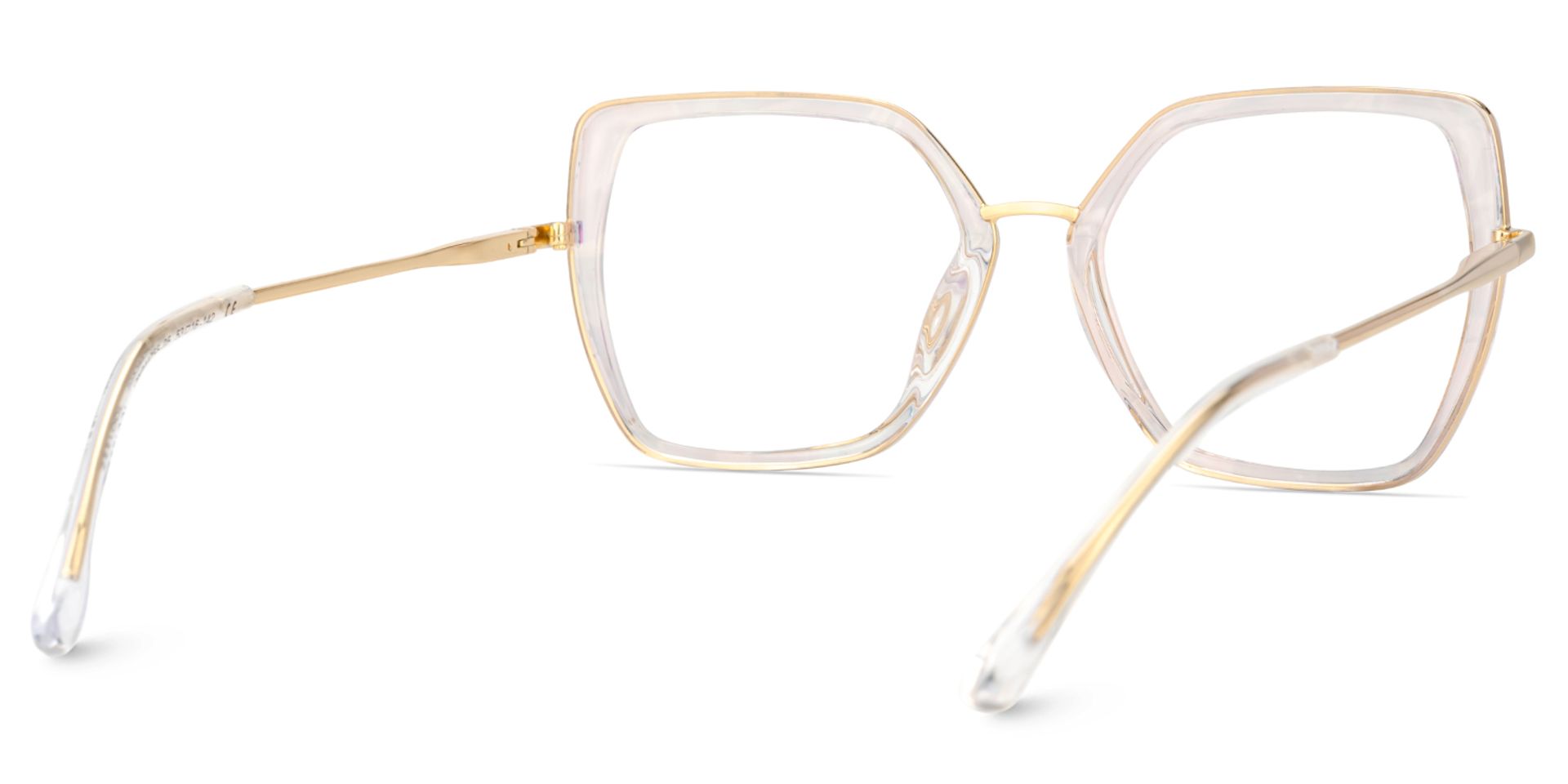 Hexagon Frame Specs With Purple Floral5