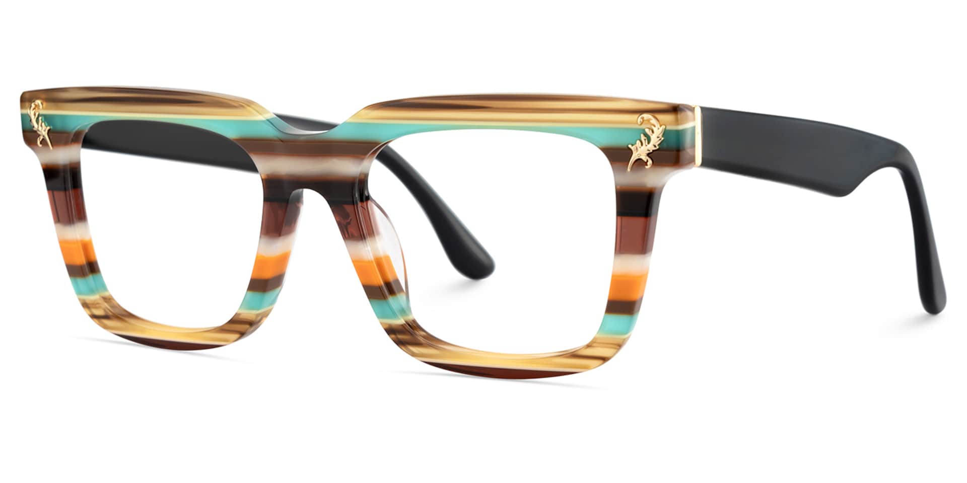 Lauffer Acetate Multicolor Frame Glasses with Square Shape | Zeelool3