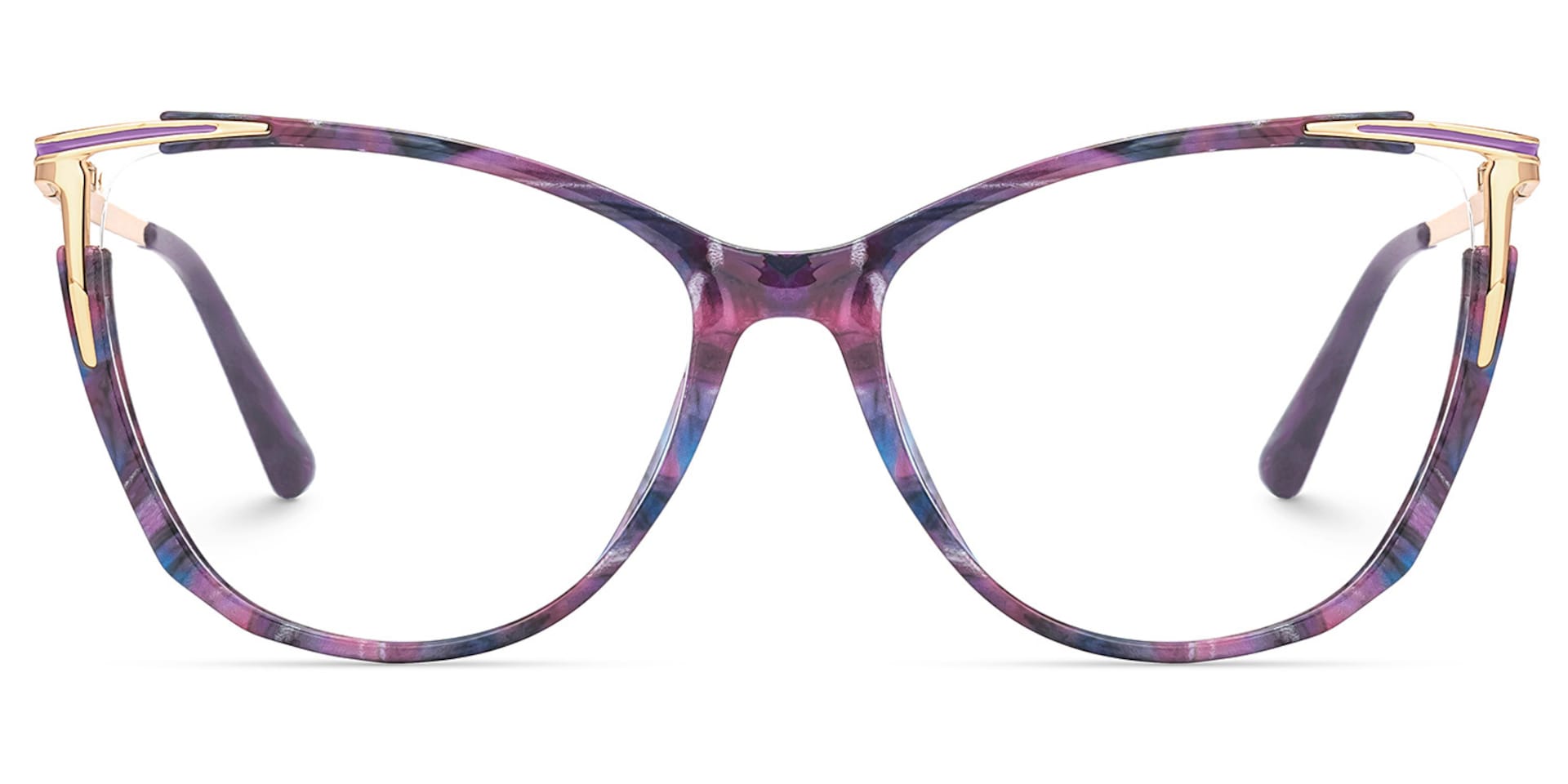 New Purple-Tortoise Color for Yomary Mixed-Material Eyeglasses  | Zeelool Optical0