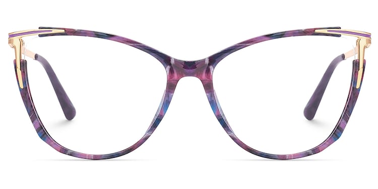 Yomary Cateye Purple-Tortoise Glasses