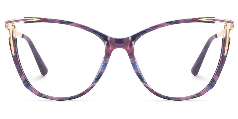 Yomary Purple-Tortoise Cat eye Glasses