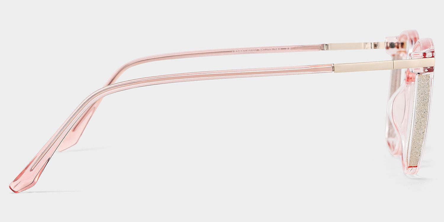 Rodz Light Pink Square Frame Glasses for Women | ZEELOOL4