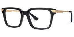 Sayoum Rectangle Black Glasses3