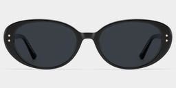 Lennon Black Oval Glasses1