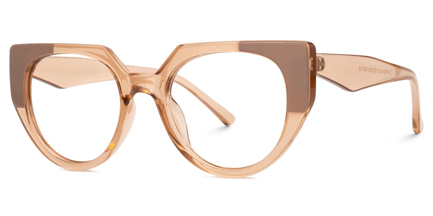 茶 Alda UH Cateye Deleah Pink Color Frame Glasses | Zeelool