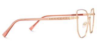 Sabita Geometric Matte Pink Glasses2