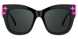 Minfia Square Black Glasses1