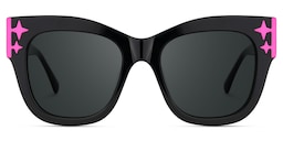 Minfia Square Black Glasses1