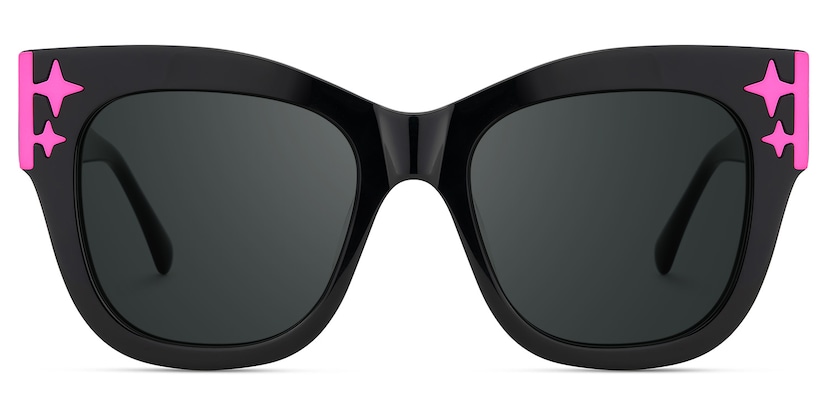 Minfia Square Black Glasses