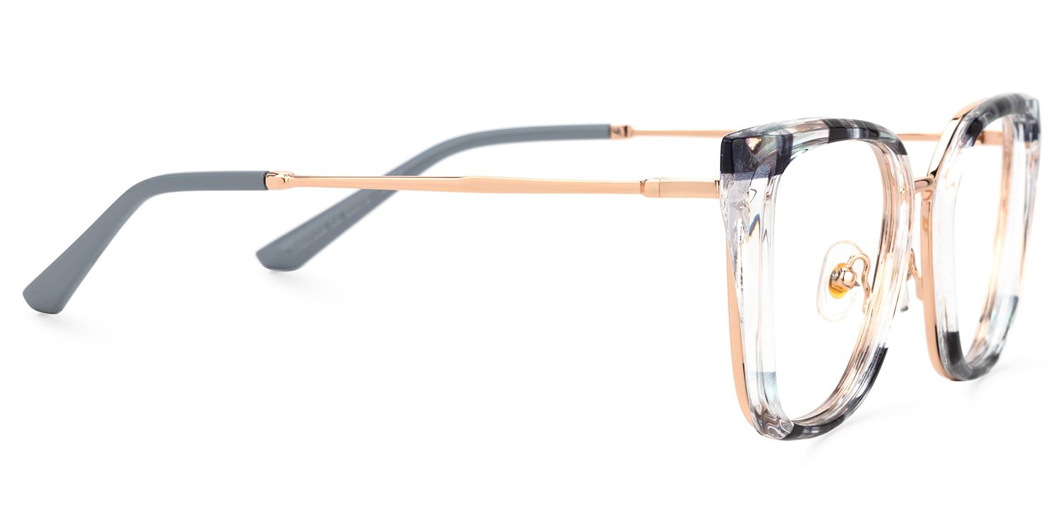 Martins TR90 Rectangle Blue Frame Glasses | Zeelool2