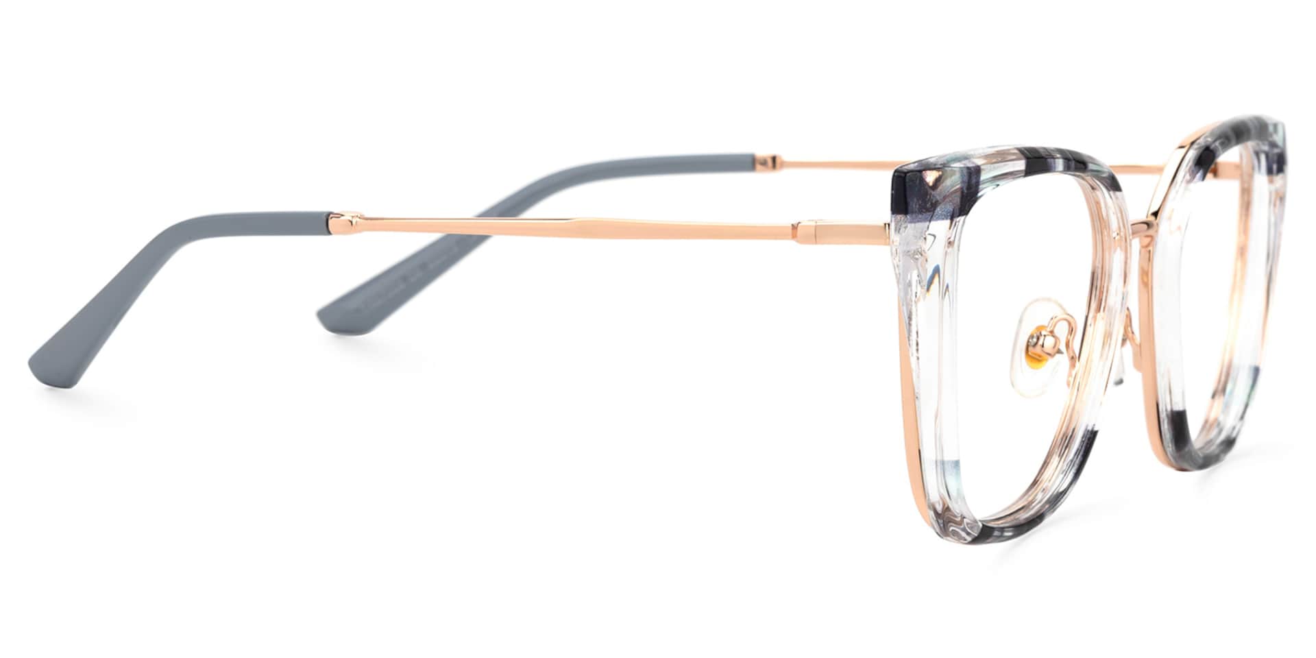 Martins TR90 Rectangle Blue Frame Glasses | Zeelool2