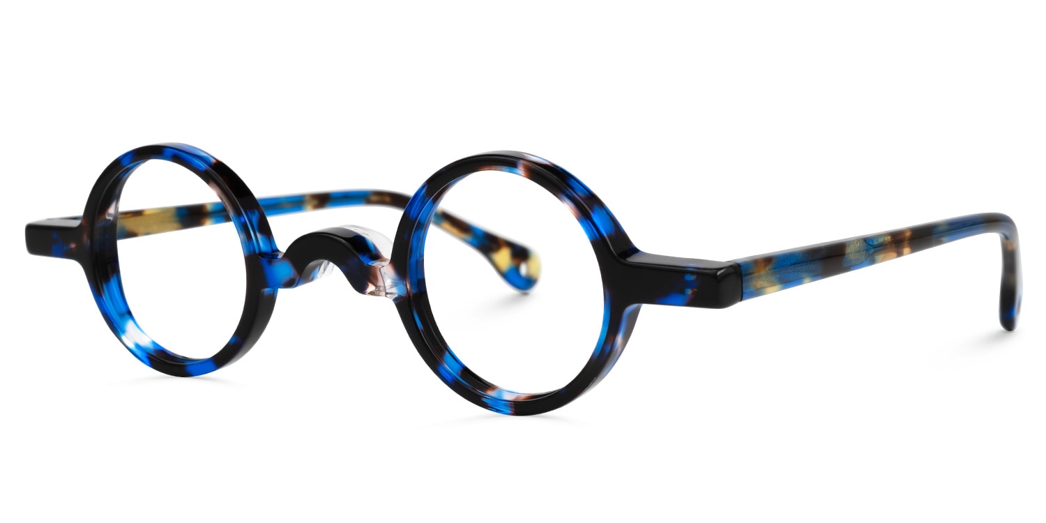 Truitt Round Blue-Tortoise Glasses1