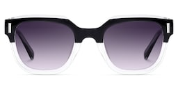 Nia Square Black Crystal Sunglasses0