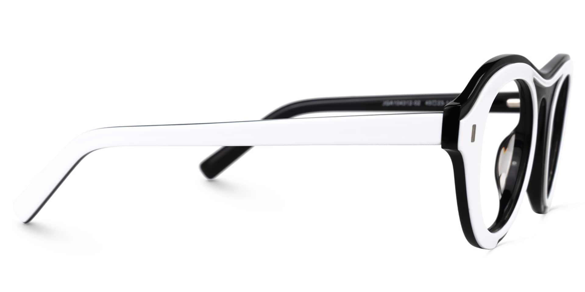 Round Milan White Glasses deals -Zeelool Glasses2