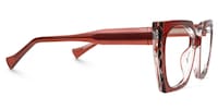 Sallyann Geometric Red Glasses2