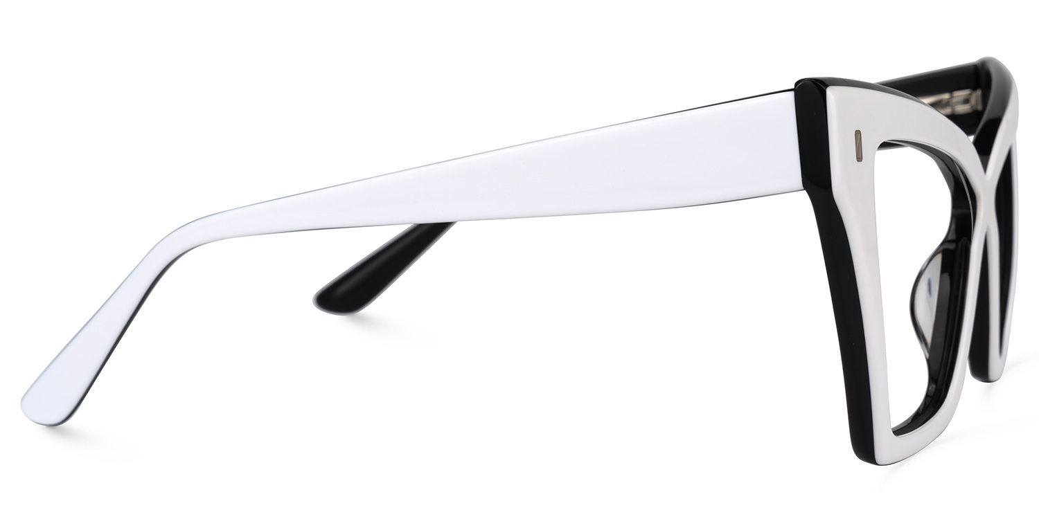 Midgett Cateye White Glasses | ZEELOOL Canada2